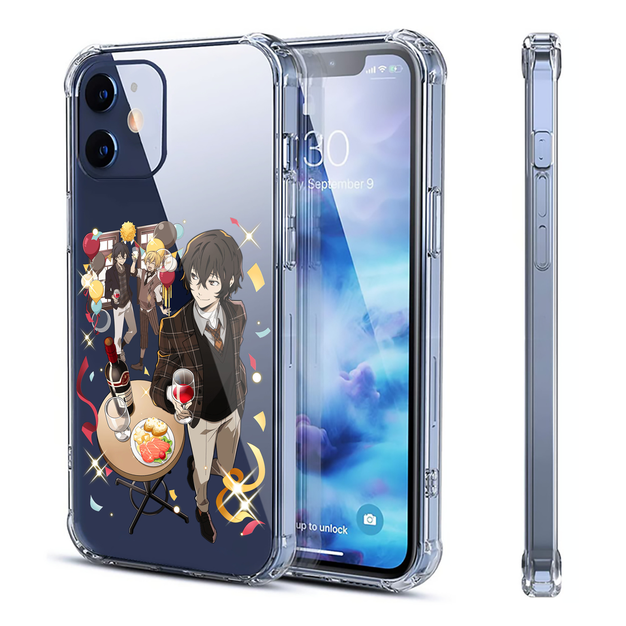 （画像用） 文豪ストレイドッグス Bungo Stray Dogs 【iPhone 12シリーズ対応】透明スマホケース（クリアソフトケース）